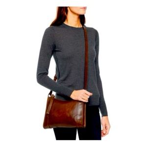 Frye Brown Leather Crossbody Bag